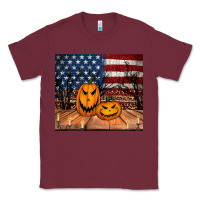 Burgundy halloween american flag tumbler Classic Tee - Jasminsmagicworld