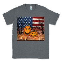 Charcoal Heather halloween american flag tumbler Classic Tee - Jasminsmagicworld