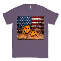 Halloween American Flag Tumbler Classic Tee | Teevron