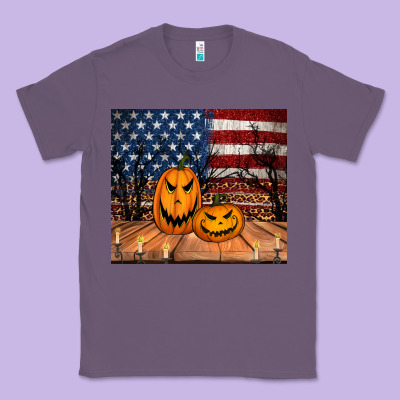 Halloween American Flag Tumbler Classic Tee Designed By Jasminsmagicworld
