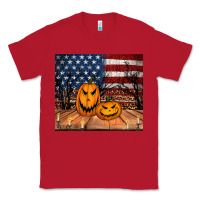 Red halloween american flag tumbler Classic Tee - Jasminsmagicworld