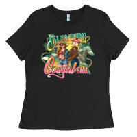 Busy Doing Cowgirl Ladies Tee | Teevron