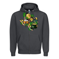 Smoke texas map st patricks day Zipper Hoodie - FaDigitalArtStudio