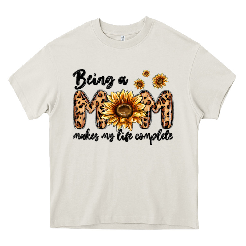 Being A Mom Makes My Life Complete Heavy Core Tee by MaliasSmallBusiness | Teevron