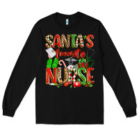 Black santa's favorite nurse Long Sleeve Tee - texasbilliewilder