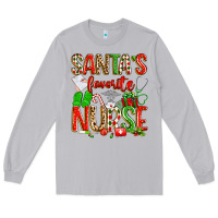 Moon Dust santa's favorite nurse Long Sleeve Tee - texasbilliewilder