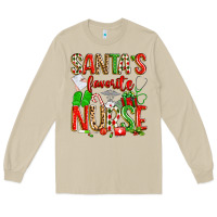 Mushroom santa's favorite nurse Long Sleeve Tee - texasbilliewilder