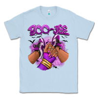 Dusty Blue Boo-jee Halloween afro sneakers Classic Tee - RanaPortraitStore