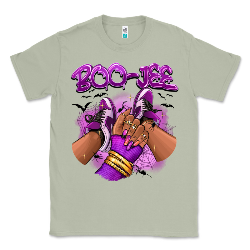 Boo-jee Halloween Afro Sneakers Classic Tee by RanaPortraitStore | Teevron