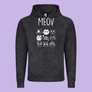 Meow Vintage Hoodie Designed By Bettercallsaul