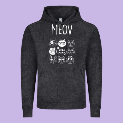 Meow Vintage Hoodie Designed By Bettercallsaul