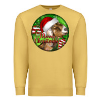 Antique Gold Nubian Goat Christmas Premium Sweatshirt - LillyAllenDesigns