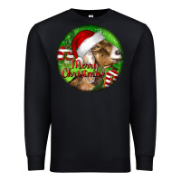 Black Nubian Goat Christmas Premium Sweatshirt - LillyAllenDesigns