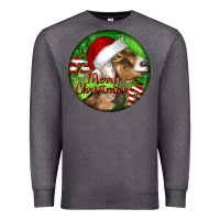 Charcoal Heather Nubian Goat Christmas Premium Sweatshirt - LillyAllenDesigns