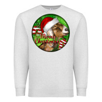 Oatmeal Heather Nubian Goat Christmas Premium Sweatshirt - LillyAllenDesigns