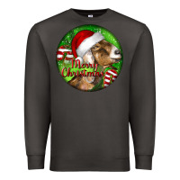 Smoke Nubian Goat Christmas Premium Sweatshirt - LillyAllenDesigns