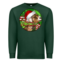 Sports Green Nubian Goat Christmas Premium Sweatshirt - LillyAllenDesigns