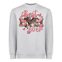 Heather Grey Best mom ever Mother's Day Heavyweight Sweatshirt - CowGirlArtShop