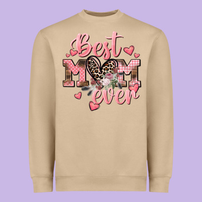 Best Mom Ever Mother's Day Heavyweight Sweatshirt Designed By Cowgirlartshop