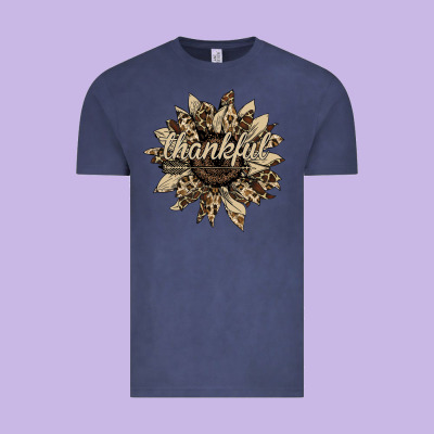 Thankful Sunflower Vintage Tee Designed By Bettercallsaul