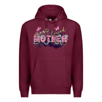 Burgundy Most loved mother Mother's Day Premium Hoodie - FaDigitalArtStudio