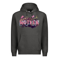 Charcoal Heather Most loved mother Mother's Day Premium Hoodie - FaDigitalArtStudio