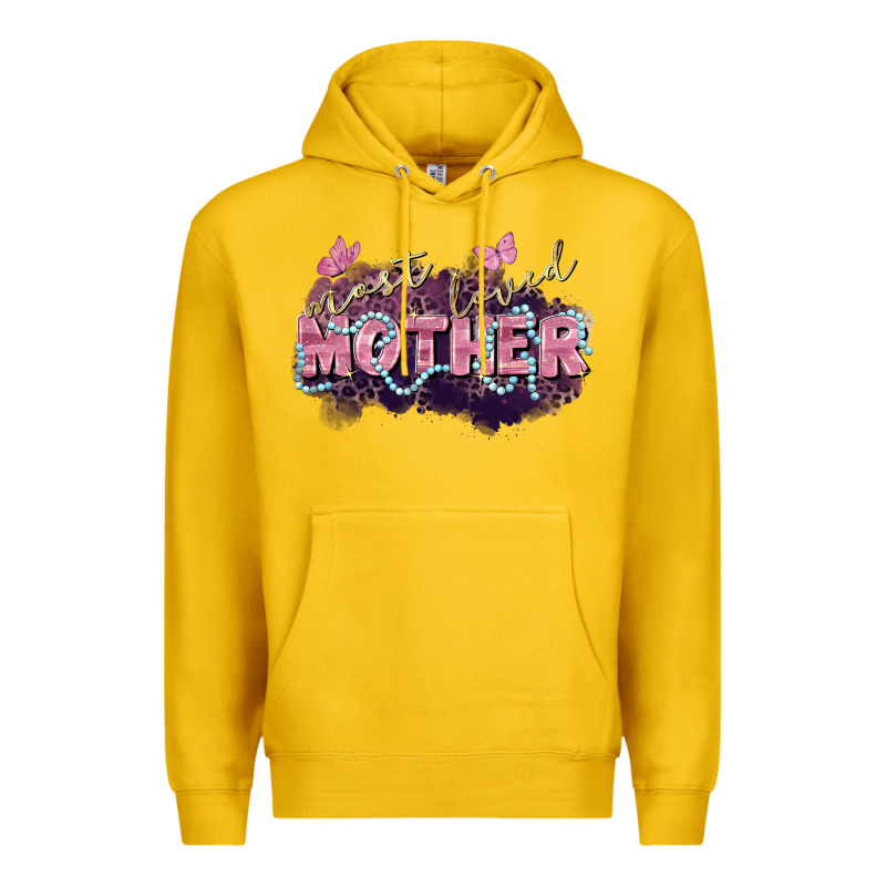 Most Loved Mother Mother's Day Premium Hoodie by FaDigitalArtStudio | Teevron
