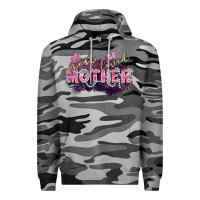 Slate Camo Most loved mother Mother's Day Premium Hoodie - FaDigitalArtStudio