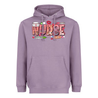 Lavender Nurse Valentine Heavyweight Hoodie - CowhideDigitalArt