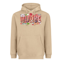 Mushroom Nurse Valentine Heavyweight Hoodie - CowhideDigitalArt
