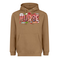 Toasted Coconut Nurse Valentine Heavyweight Hoodie - CowhideDigitalArt