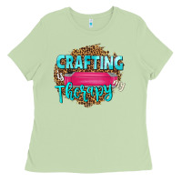 Matcha crafting is my therapy Ladies Tee - NancyCooperArtShop