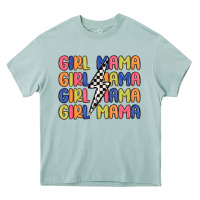 Arona girl mama lightning bolt Heavy Core Tee - MaliasSmallBusiness