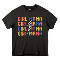 Asphalt girl mama lightning bolt Heavy Core Tee - MaliasSmallBusiness
