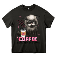 Asphalt coffee because murder is wrong grumpy cat Heavy Core Tee - JahusDesignShop
