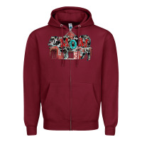 Burgundy Mom cow Mother's Day Zipper Hoodie - FaDigitalArtStudio