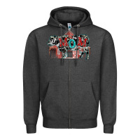 Charcoal Heather Mom cow Mother's Day Zipper Hoodie - FaDigitalArtStudio