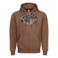 Chestnut Mom cow Mother's Day Zipper Hoodie - FaDigitalArtStudio