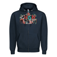 Navy Mom cow Mother's Day Zipper Hoodie - FaDigitalArtStudio