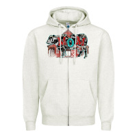 Oatmeal Heather Mom cow Mother's Day Zipper Hoodie - FaDigitalArtStudio