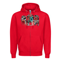 Red Mom cow Mother's Day Zipper Hoodie - FaDigitalArtStudio