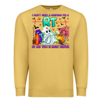 Antique Gold respiratory therapist halloween humor Premium Sweatshirt - CowhideDigitalArt