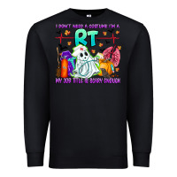 Black respiratory therapist halloween humor Premium Sweatshirt - CowhideDigitalArt