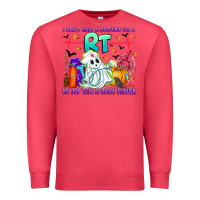 Cardinal respiratory therapist halloween humor Premium Sweatshirt - CowhideDigitalArt