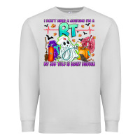 Dove Grey respiratory therapist halloween humor Premium Sweatshirt - CowhideDigitalArt