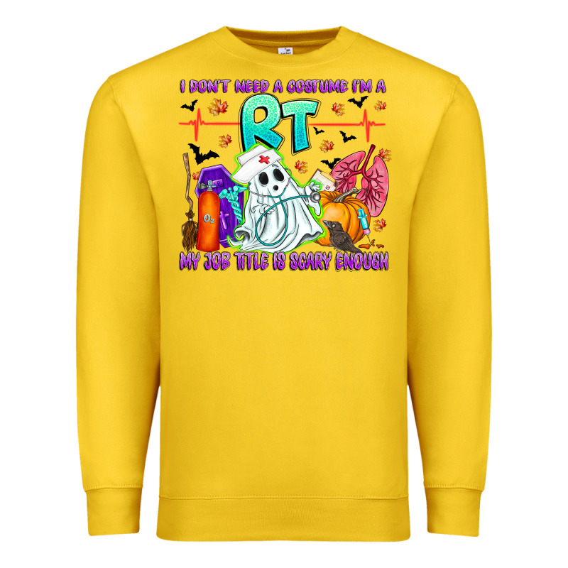 Respiratory Therapist Halloween Humor Premium Sweatshirt by CowhideDigitalArt | Teevron