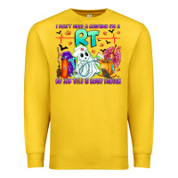 Lemon respiratory therapist halloween humor Premium Sweatshirt - CowhideDigitalArt