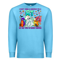 Ocean Blue respiratory therapist halloween humor Premium Sweatshirt - CowhideDigitalArt