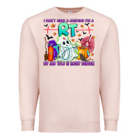 Pale Pink respiratory therapist halloween humor Premium Sweatshirt - CowhideDigitalArt