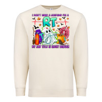 Sandshell respiratory therapist halloween humor Premium Sweatshirt - CowhideDigitalArt